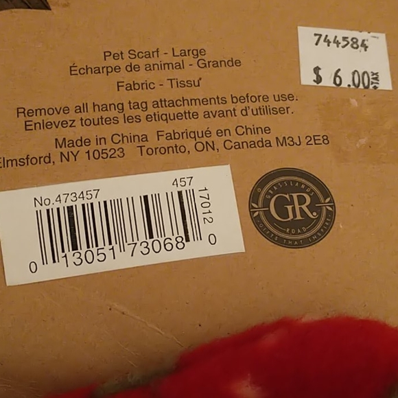 Grasslands Road Adjustable Doggie Scarves Set of 2 in Plaid & Spruce Print NWT - Picture 7 of 7